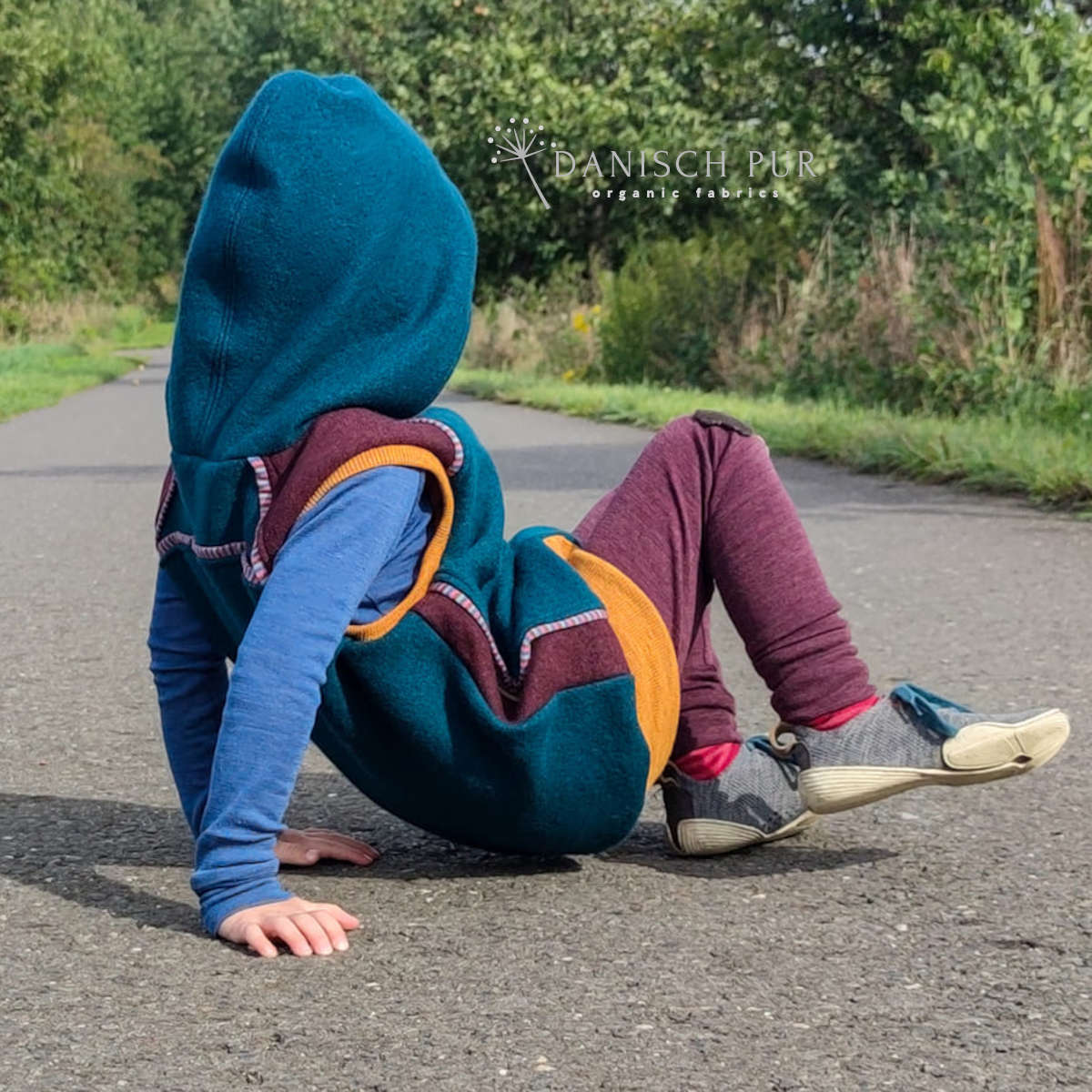 Kuschelwalk Ocean Petrol - Bio Wollwalk als Merinowalk (kbt, mulesingfrei)