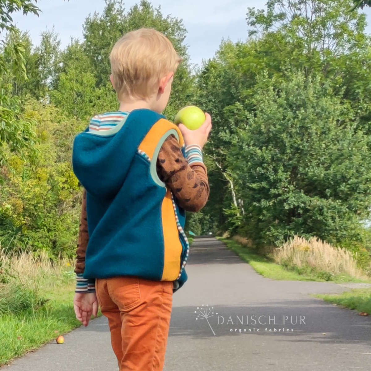 Kuschelwalk Ocean Petrol - Bio Wollwalk als Merinowalk (kbt, mulesingfrei)