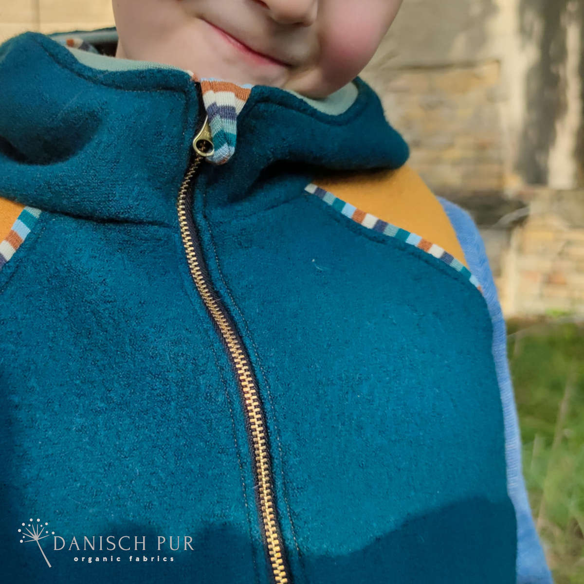 Kuschelwalk Ocean Petrol - Bio Wollwalk als Merinowalk (kbt, mulesingfrei)