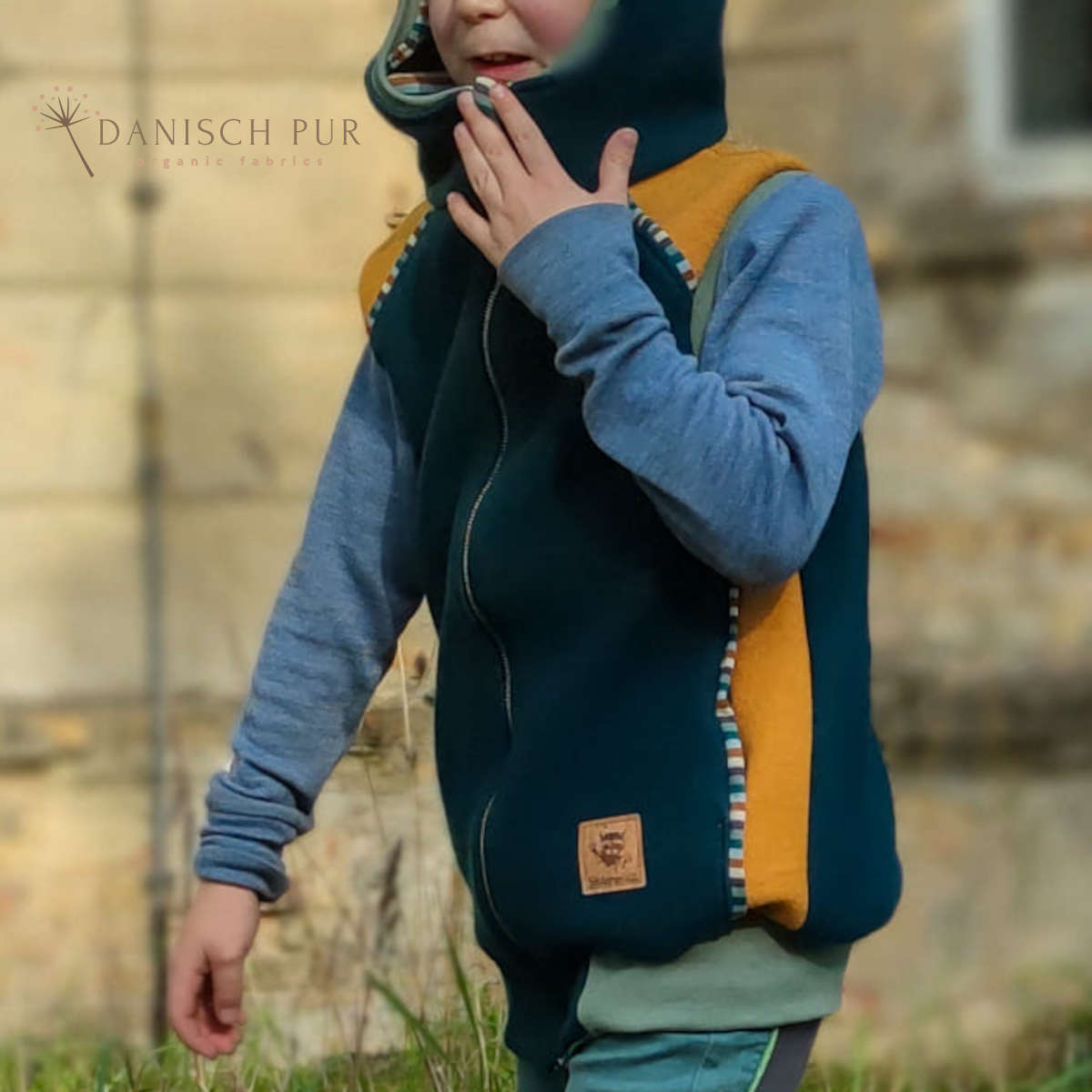 Kuschelwalk Ocean Petrol - Bio Wollwalk als Merinowalk (kbt, mulesingfrei)