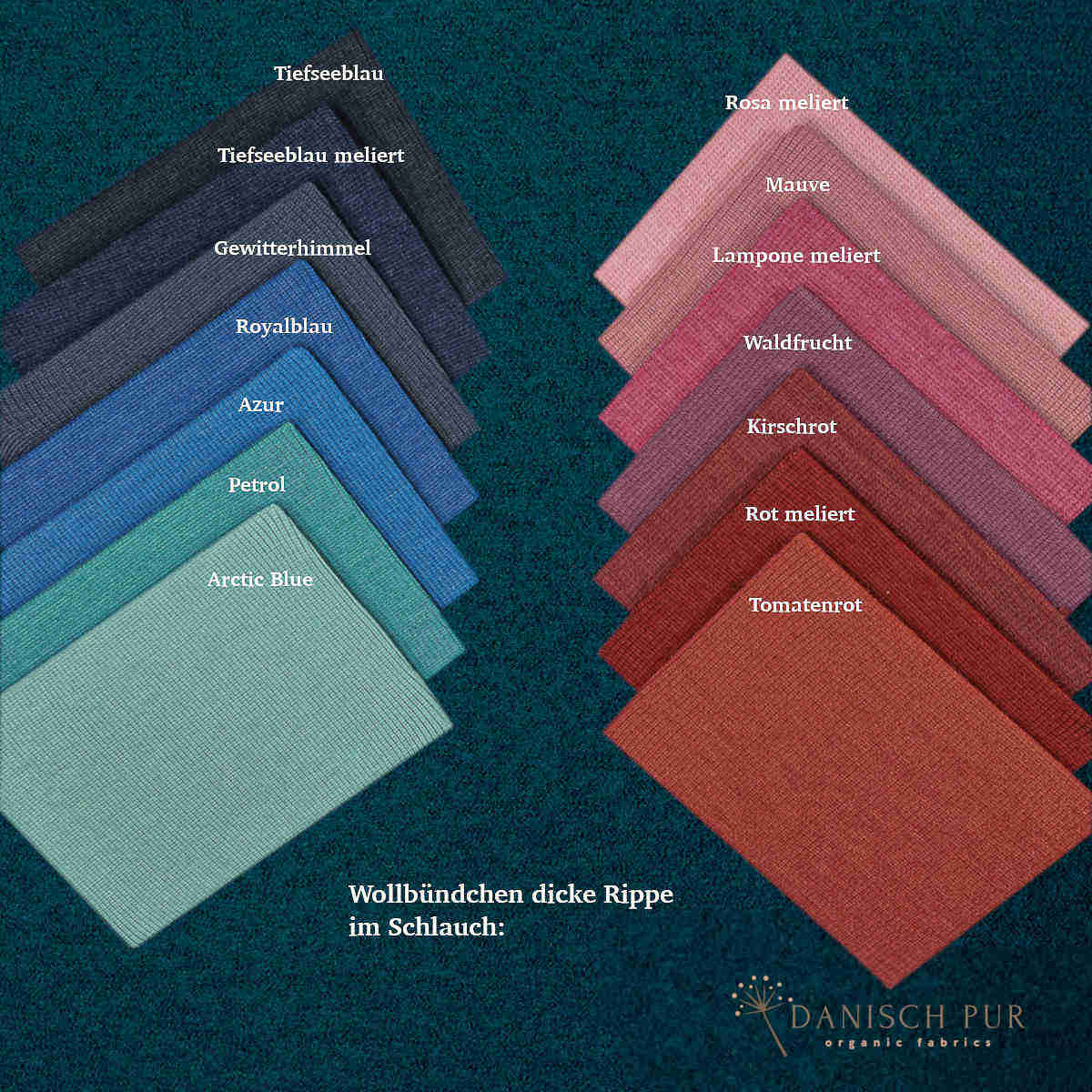 Kuschelwalk Ocean Petrol - Bio Wollwalk als Merinowalk (kbt, mulesingfrei)