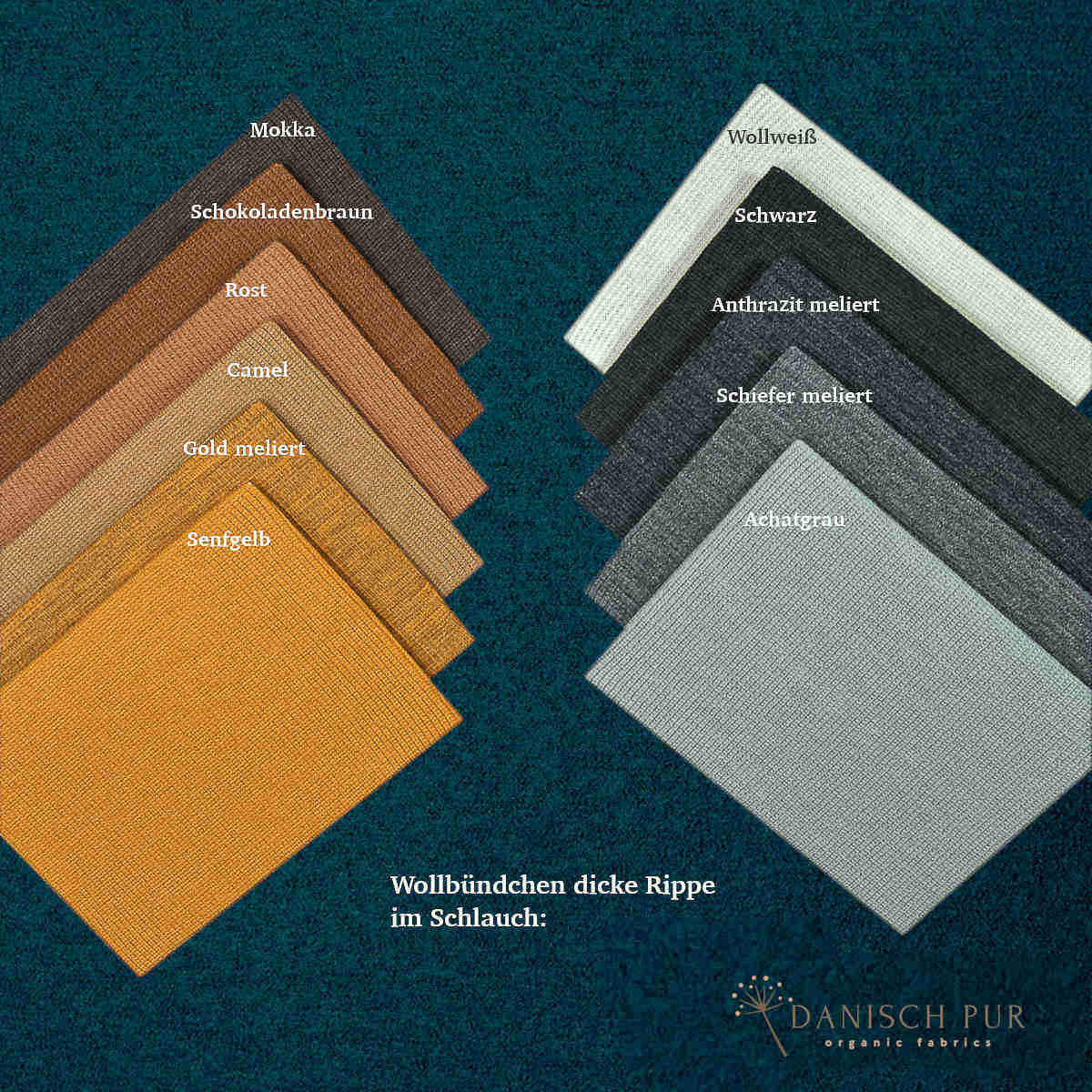 Kuschelwalk Ocean Petrol - Bio Wollwalk als Merinowalk (kbt, mulesingfrei)