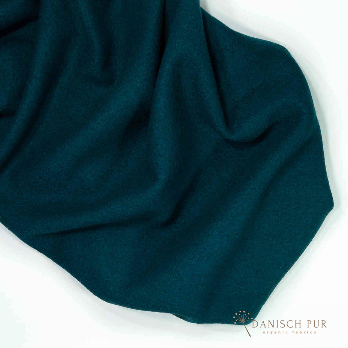 Kuschelwalk Ocean Petrol - Bio Wollwalk als Merinowalk (kbt, mulesingfrei)