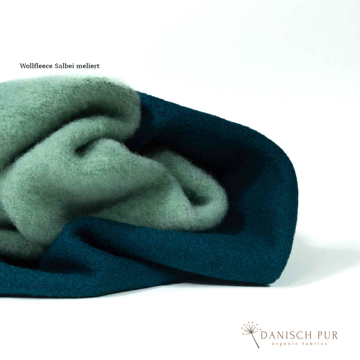 Kuschelwalk Ocean Petrol - Bio Wollwalk als Merinowalk (kbt, mulesingfrei)