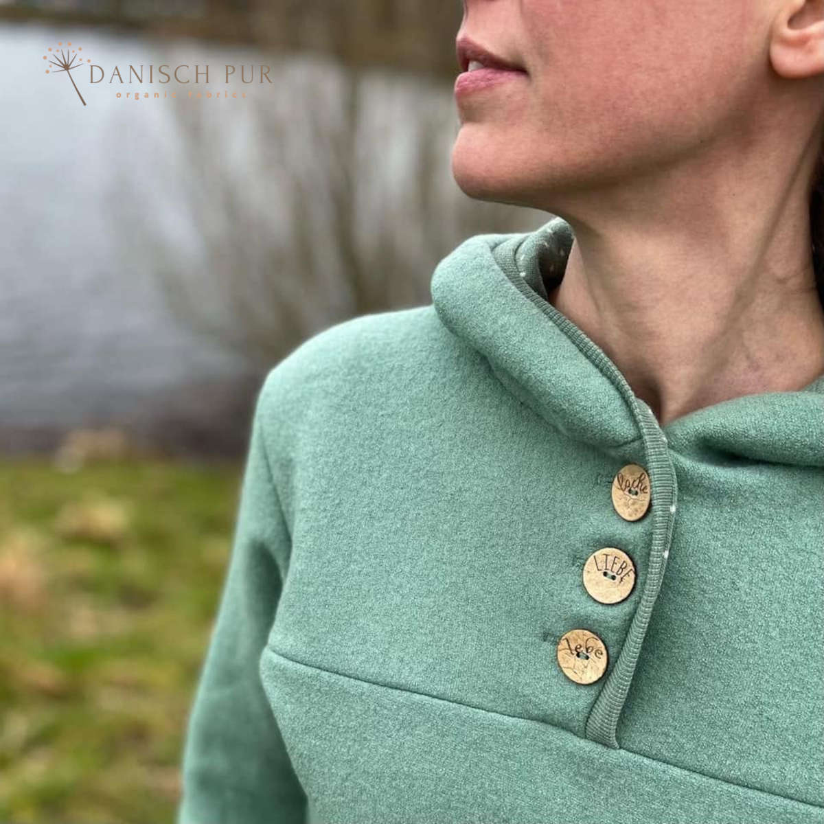 Cuddly walk sage-organic wool walk as merino walk (kbt, mulesing-free)