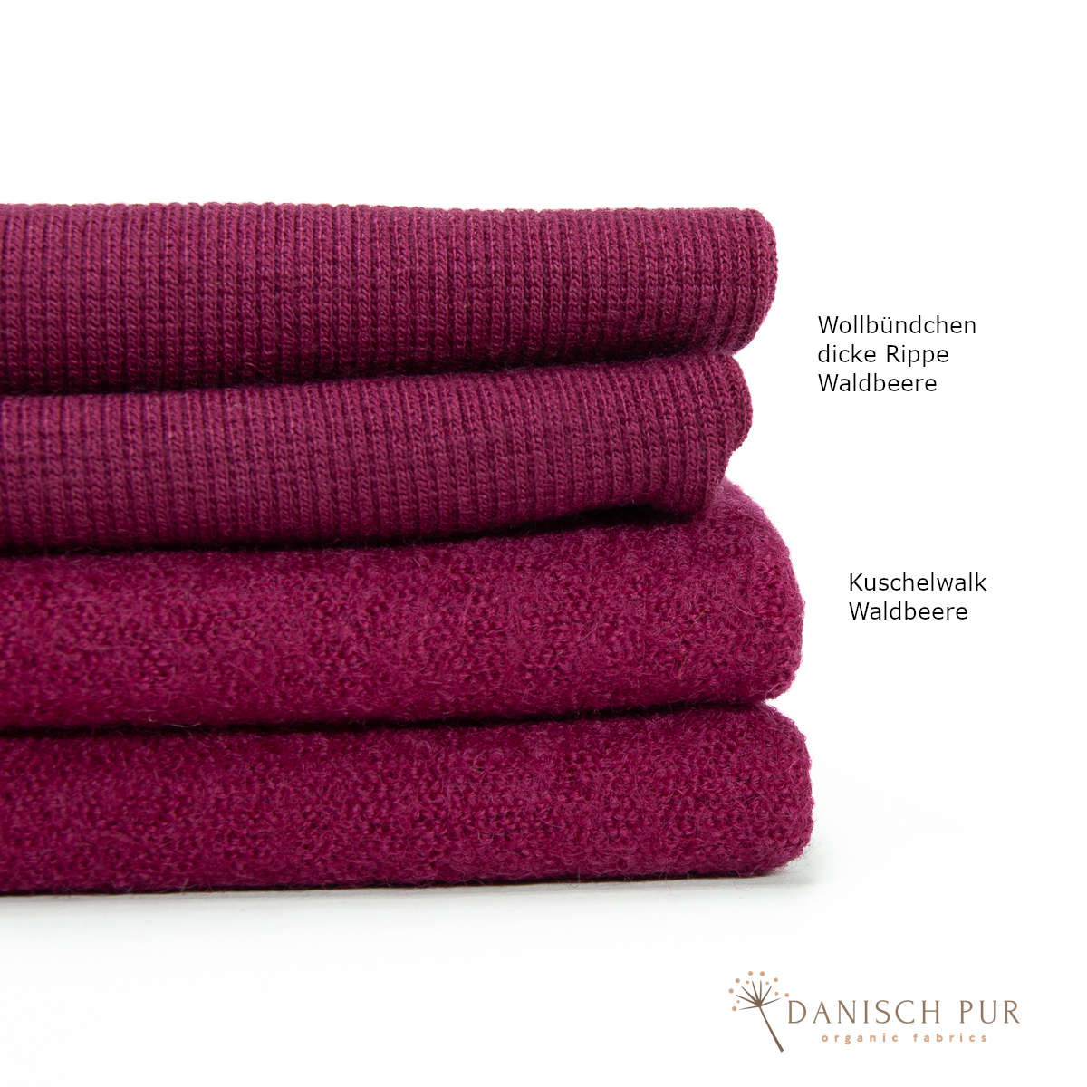 Cuddly walk in cherry red - organic wool walk as merino wool (kbt, mulesing-free)