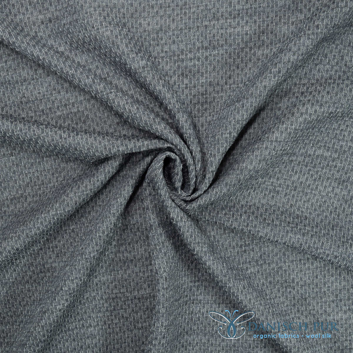 Coat lining structured lining wool (merino, kbt, 100%) slate