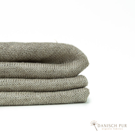 Pure hemp jersey (organic) in natural colors, light as a feather