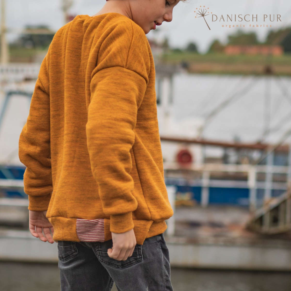 Bio Wendefleece Gold meliert (100% Schurwolle, Merino, kbt, mulesingfrei)