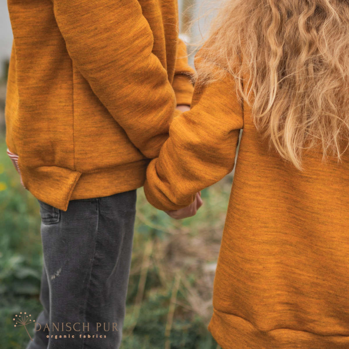 Bio Wendefleece Gold meliert (100% Schurwolle, Merino, kbt, mulesingfrei)