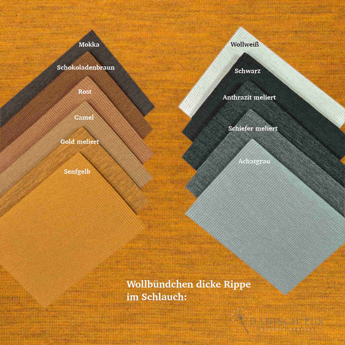 Bio Wendefleece Gold meliert (100% Schurwolle, Merino, kbt, mulesingfrei)