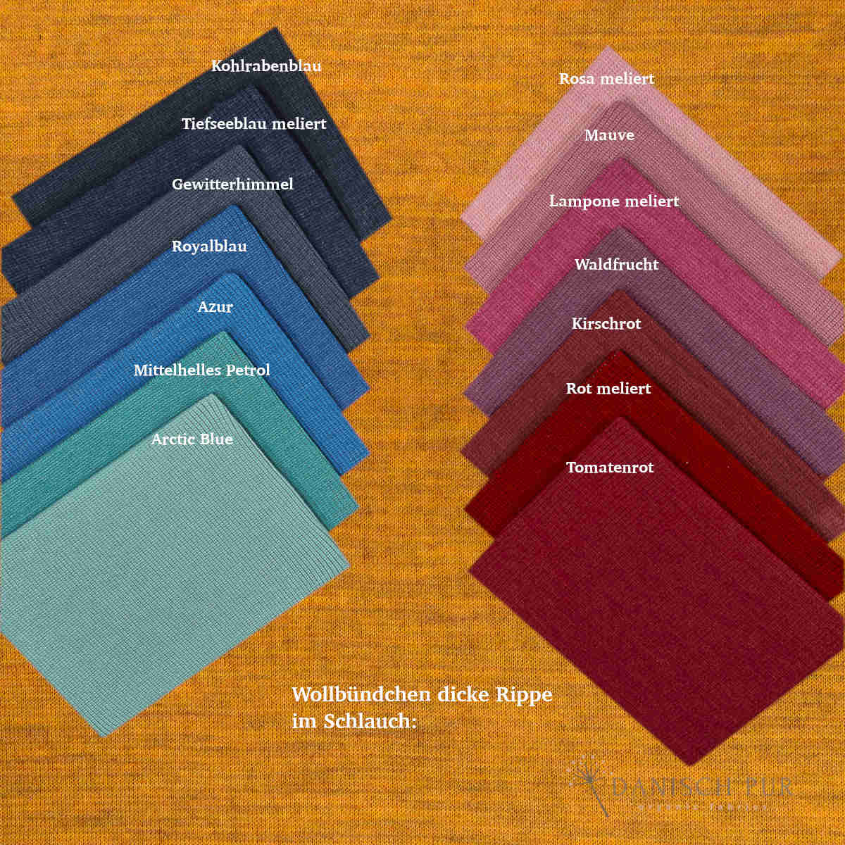 Bio Wendefleece Gold meliert (100% Schurwolle, Merino, kbt, mulesingfrei)