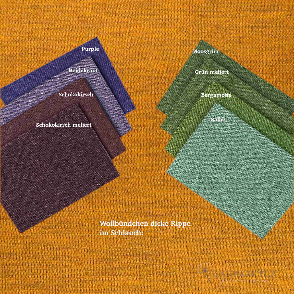 Bio Wendefleece Gold meliert (100% Schurwolle, Merino, kbt, mulesingfrei)