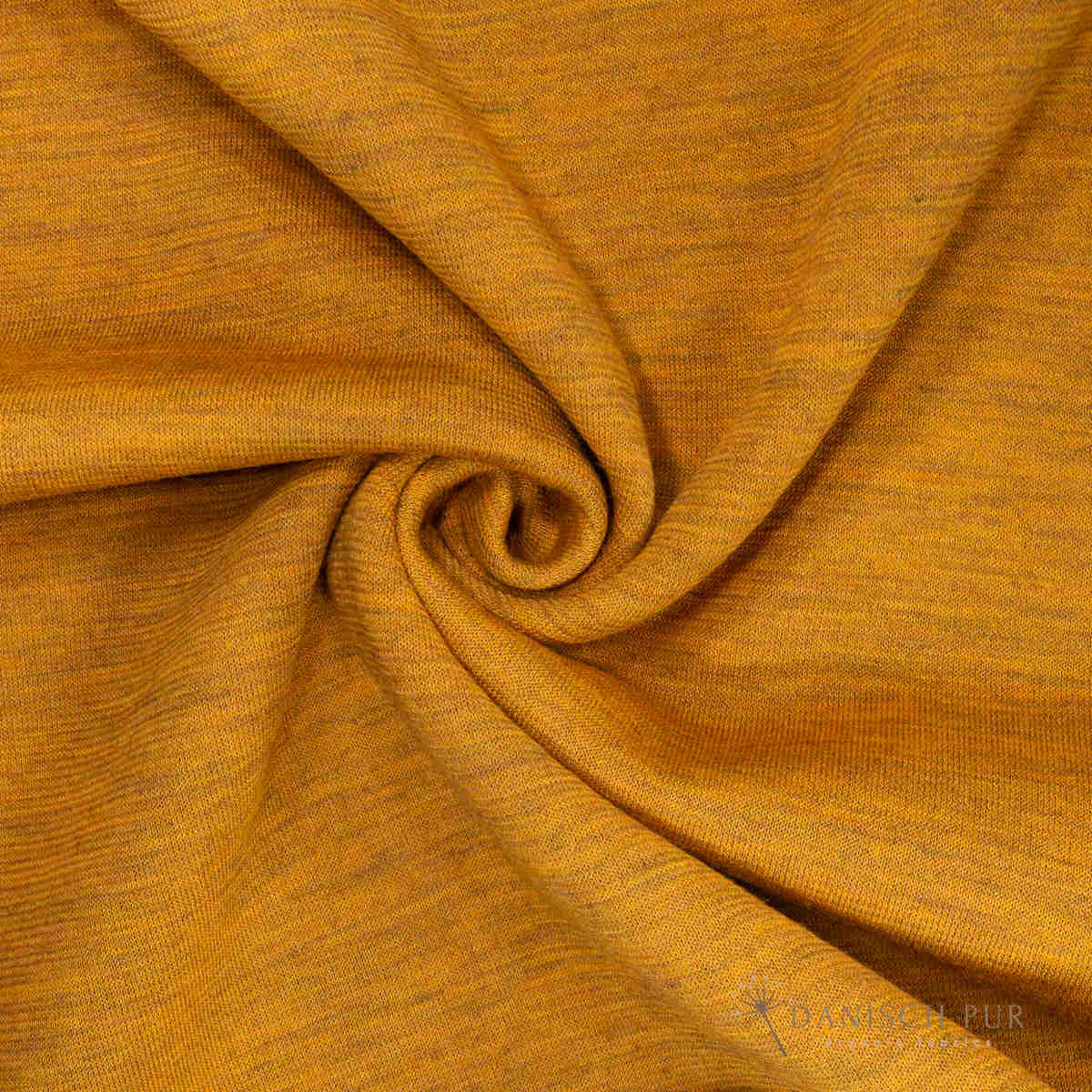 Bio Wendefleece Gold meliert (100% Schurwolle, Merino, kbt, mulesingfrei)