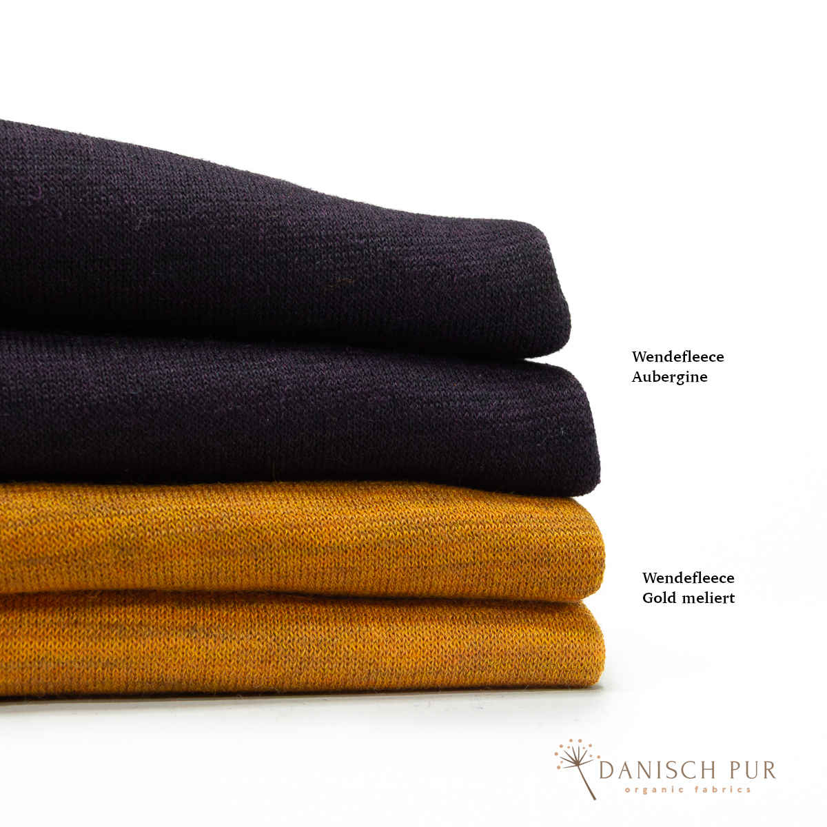 Bio Wendefleece Gold meliert (100% Schurwolle, Merino, kbt, mulesingfrei)