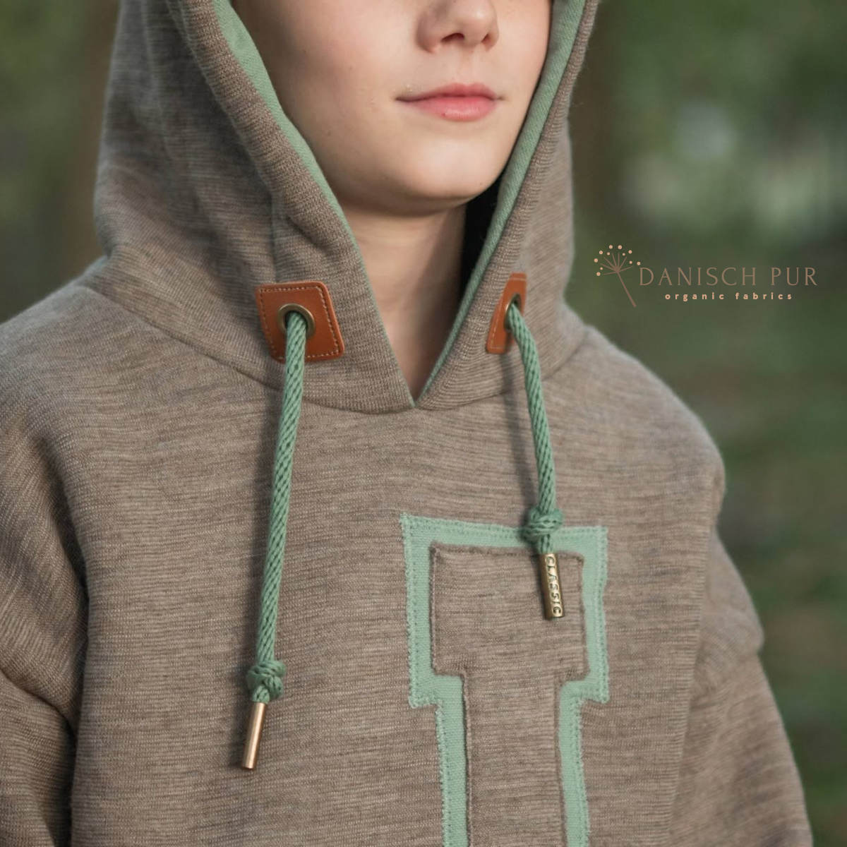 Bio Wendefleece Taupe meliert (100% Schurwolle, Merino, kbt, mulesingfrei)