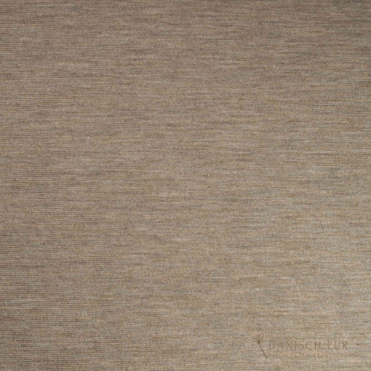 Organic reversible fleece, gold melange (100% virgin wool, Merino, organic, mulesing-free)