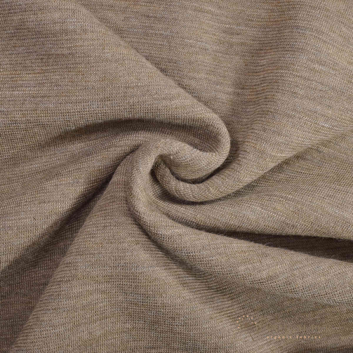 Organic reversible fleece, gold melange (100% virgin wool, Merino, organic, mulesing-free)