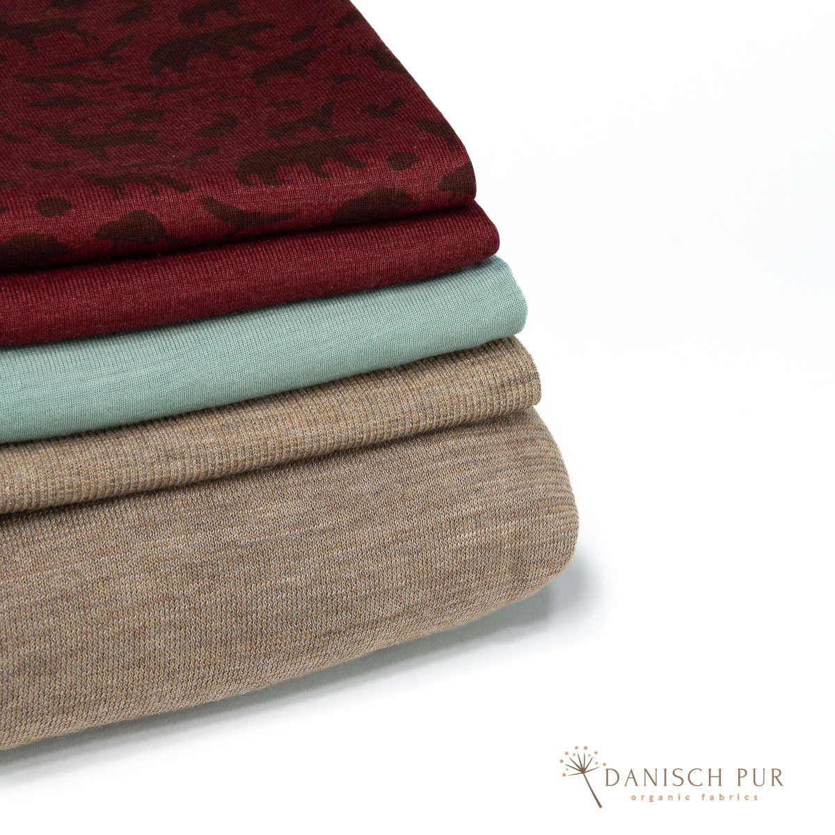 Organic reversible fleece, gold melange (100% virgin wool, Merino, organic, mulesing-free)