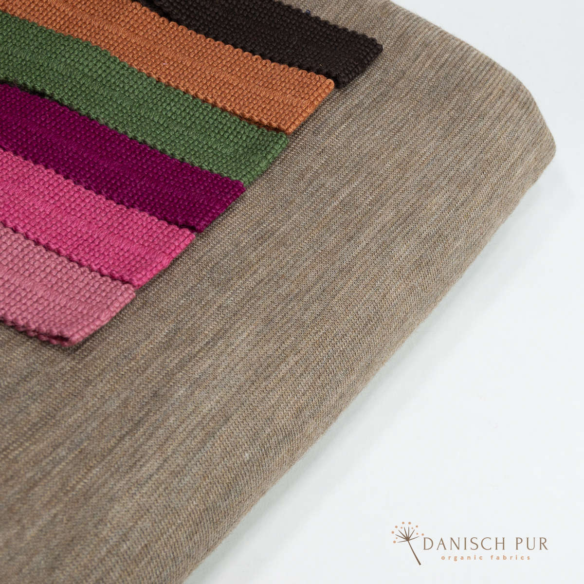 Organic reversible fleece, gold melange (100% virgin wool, Merino, organic, mulesing-free)