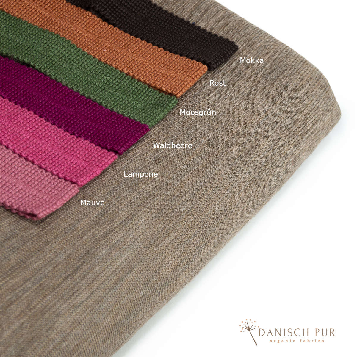Bio Wendefleece Taupe meliert (100% Schurwolle, Merino, kbt, mulesingfrei)