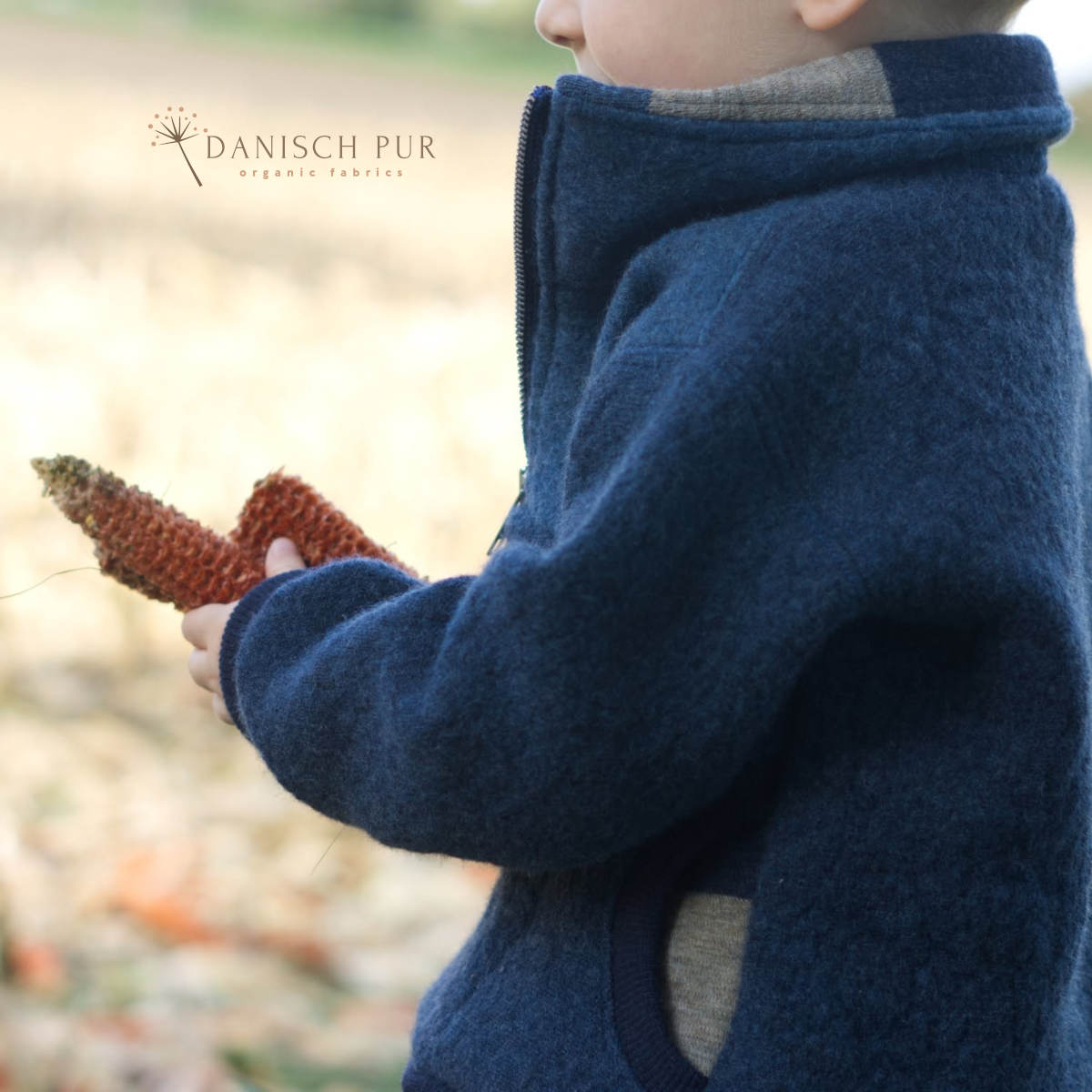 Bio Wendefleece Tiefsee-Lagoblau meliert (100% Schurwolle, Merino, kbt, mulesingfrei)