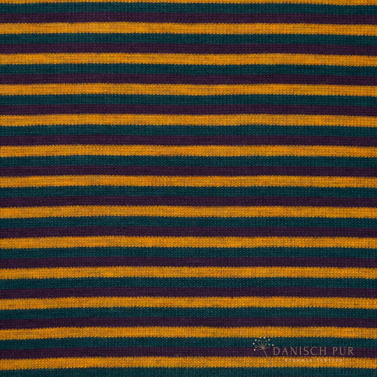 Ringelbündchen Bio Wollbündchen Langstrumpf-Ringel meliert Rippe im Schlauch (kbt, mulesingfrei)