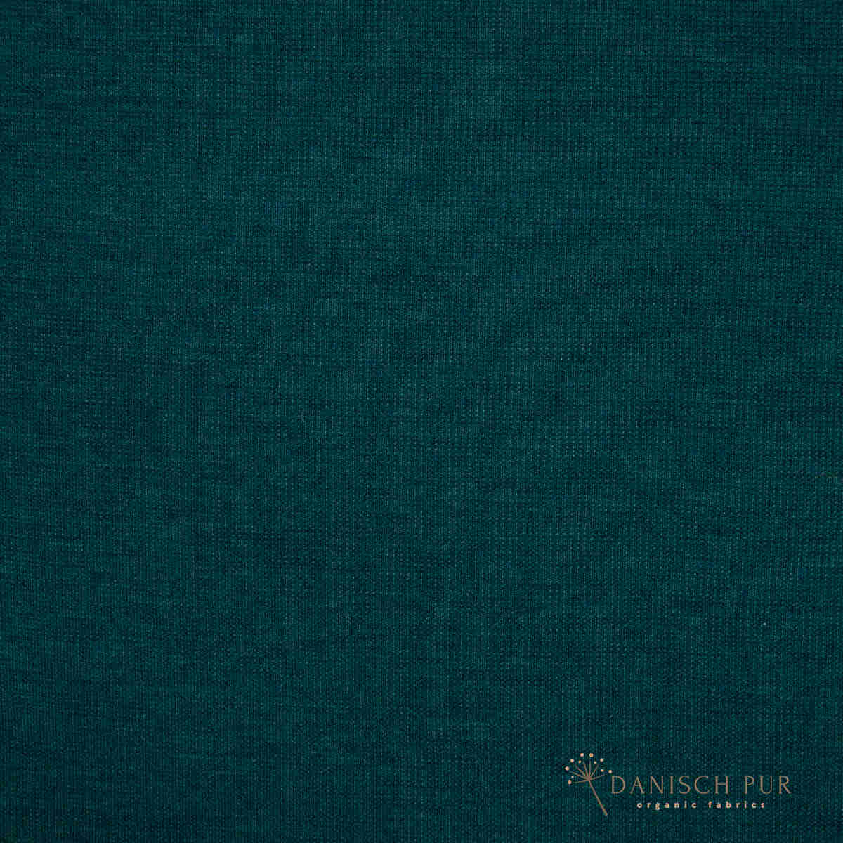 Bio Wollbündchen Petrol meliert (kbt, mulesingfrei) Rippe im Schlauch