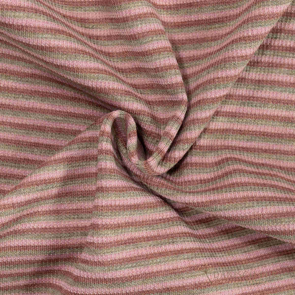 Organic wool cuffs with striped long stockings, melange ribbed in a tube (organic, mulesing-free)