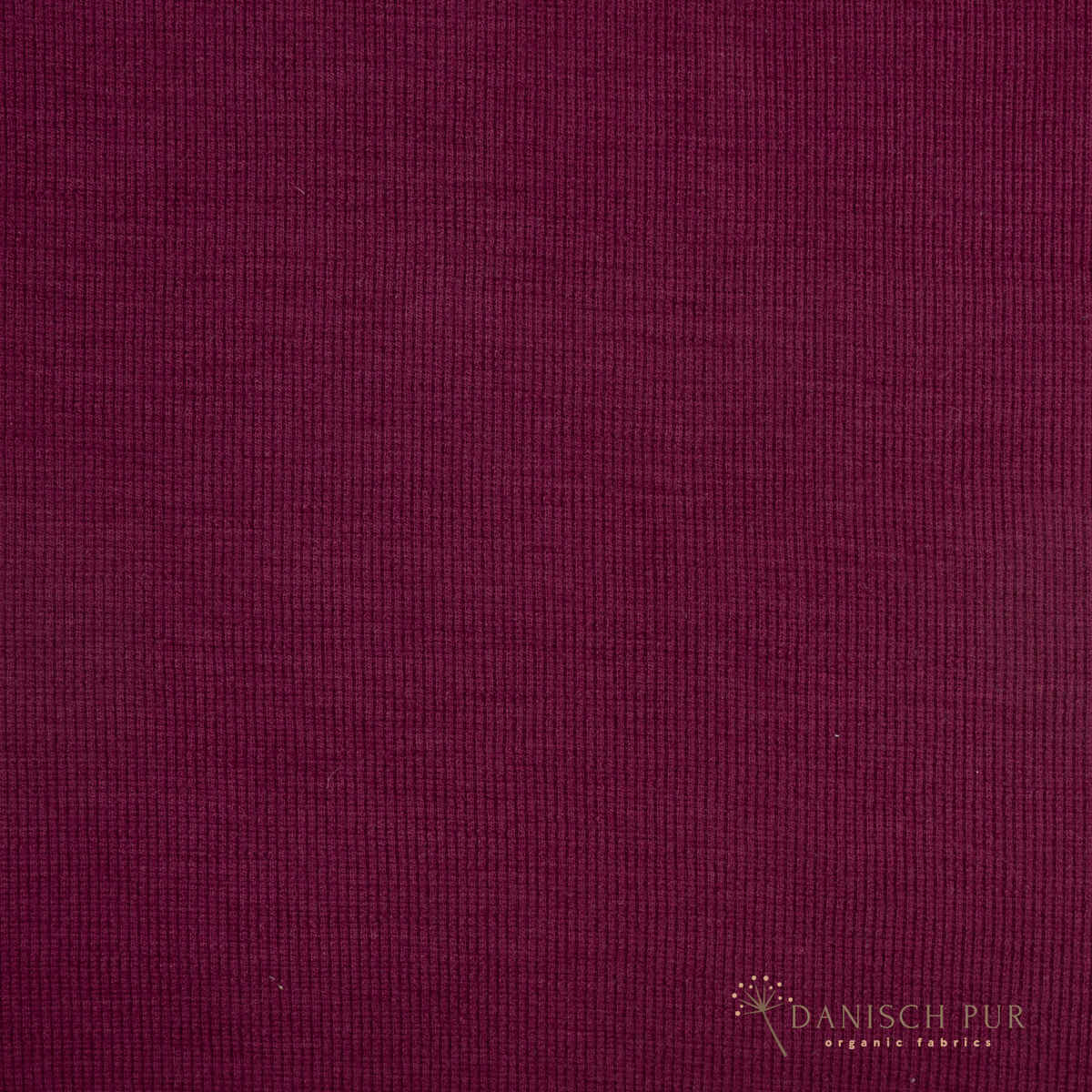 Organic wool ribbing, Lampone melange (organic, mulesing-free), ribbed in a tube