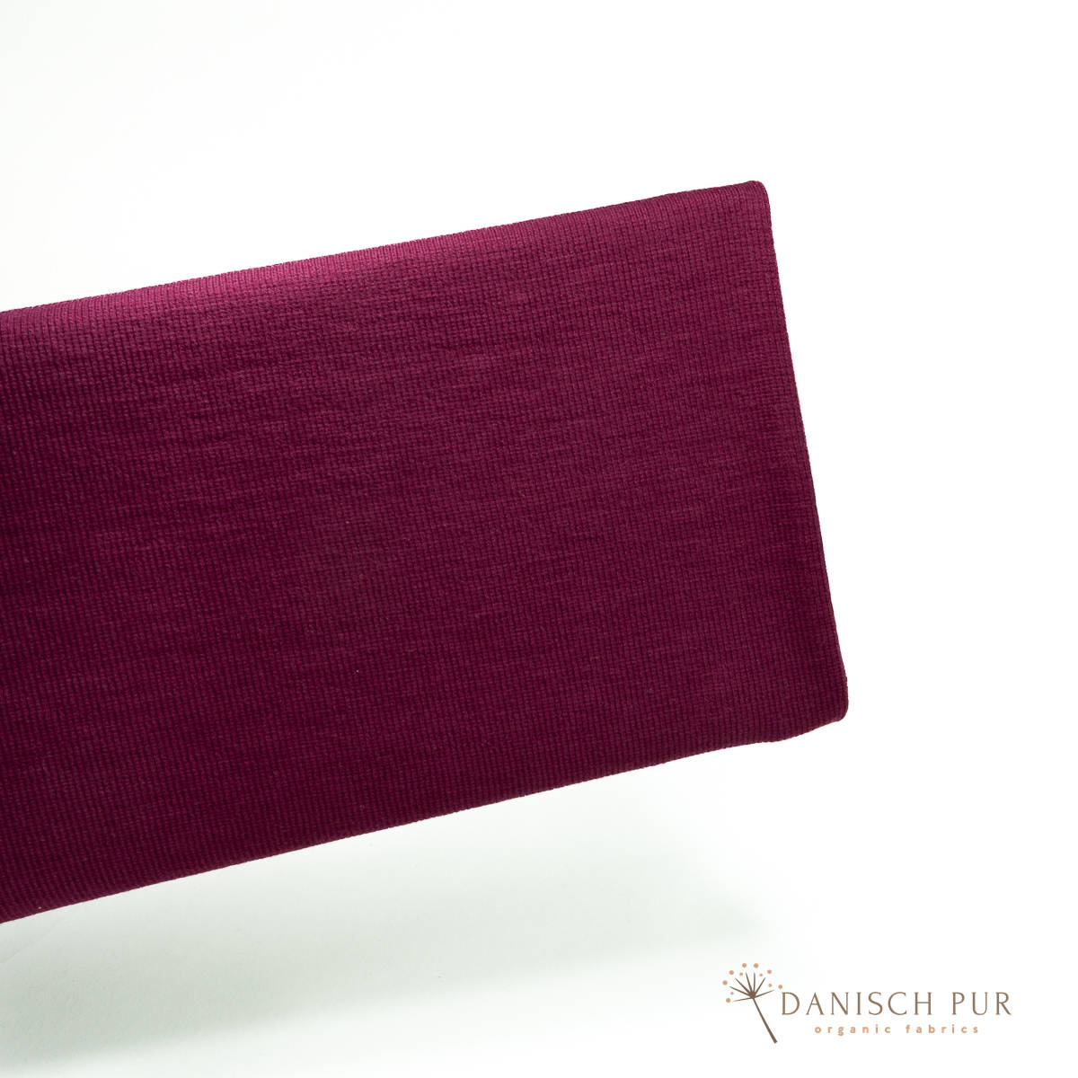 Organic wool ribbing, Lampone melange (organic, mulesing-free), ribbed in a tube