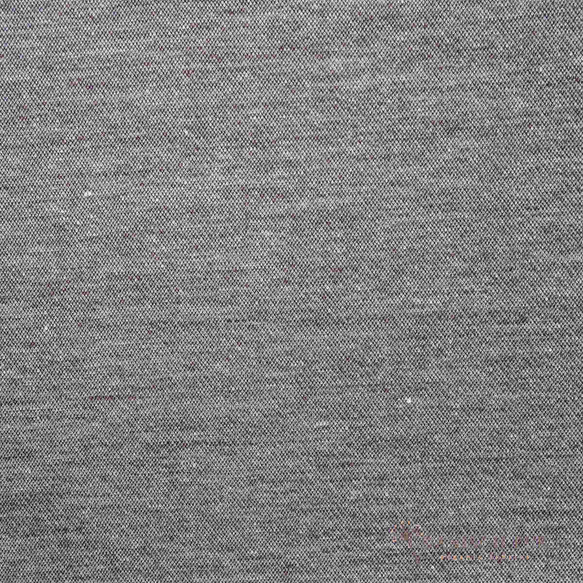 Coupon 50 cm Bio Wolle-Hanf (kbt, mulesingfreit-kba) Aubergine melierter Fischgrat