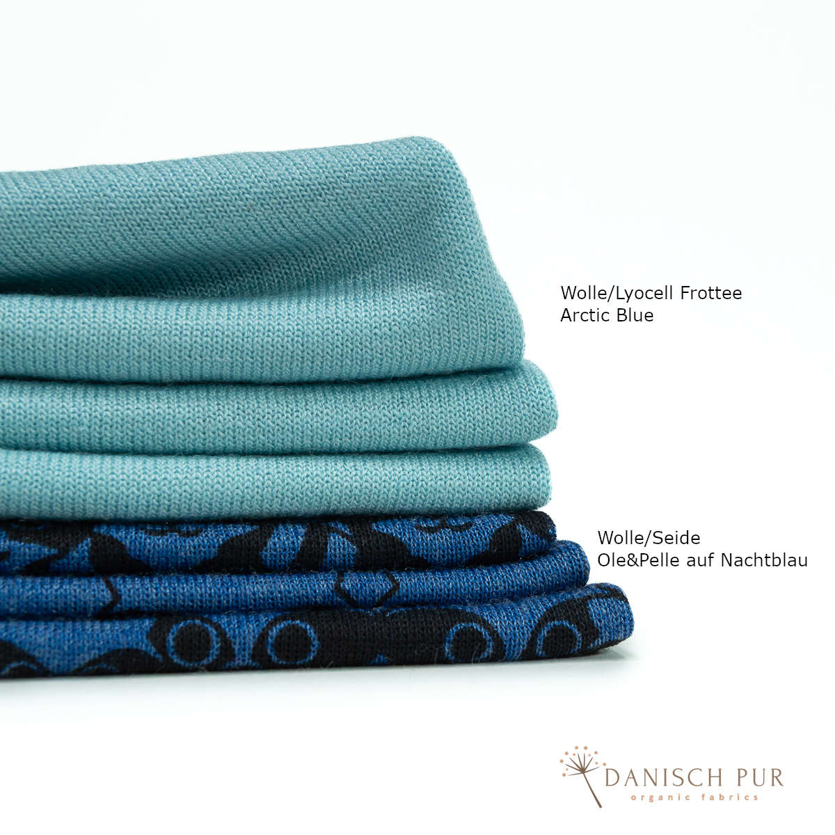 Organic Wool/Lyocell Terry Cloth Cobalt Blue (70% Virgin Wool (Merino, organic, mulesing-free), 30% TENCEL™ Lyocell)