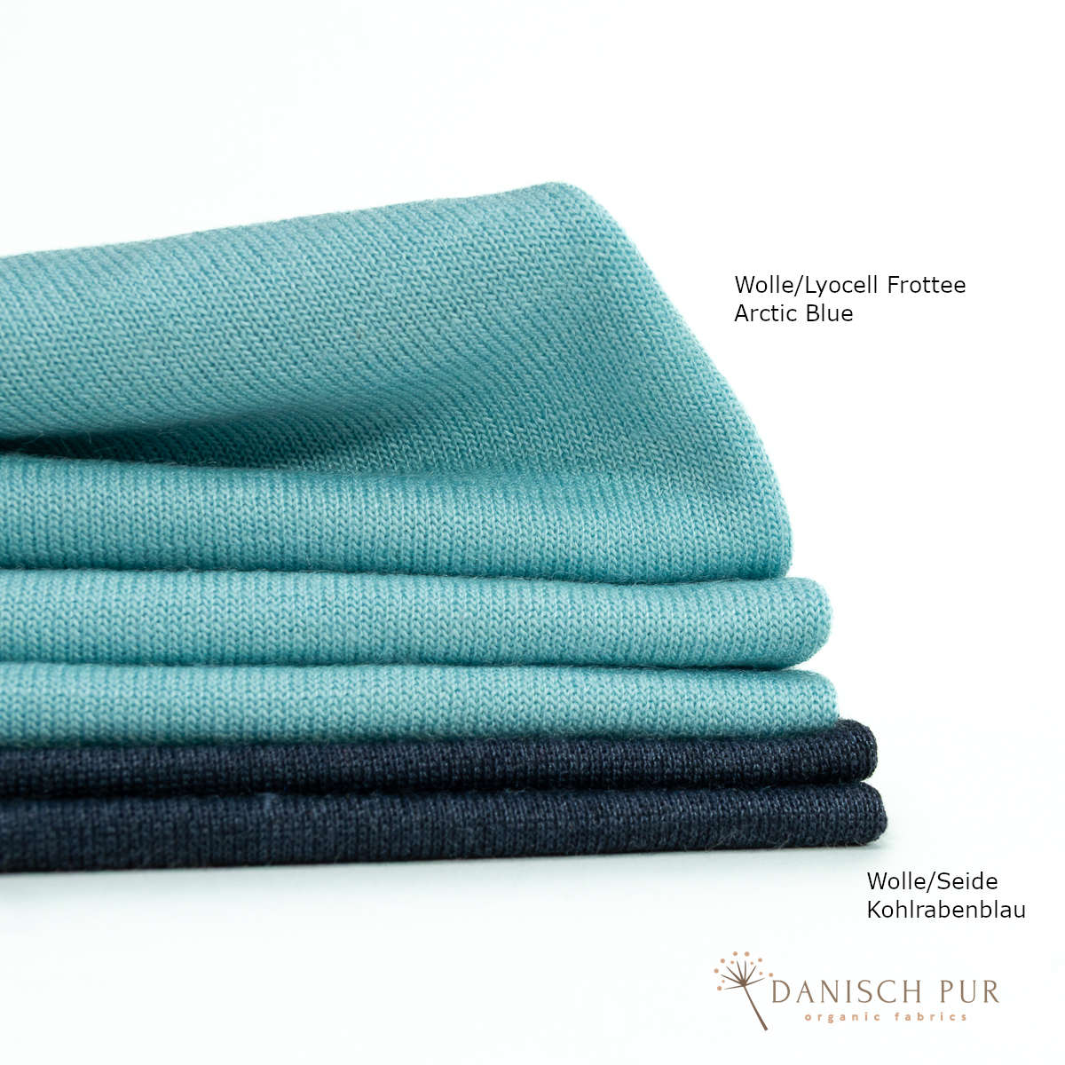 Organic Wool/Lyocell Terry Cloth Cobalt Blue (70% Virgin Wool (Merino, organic, mulesing-free), 30% TENCEL™ Lyocell)