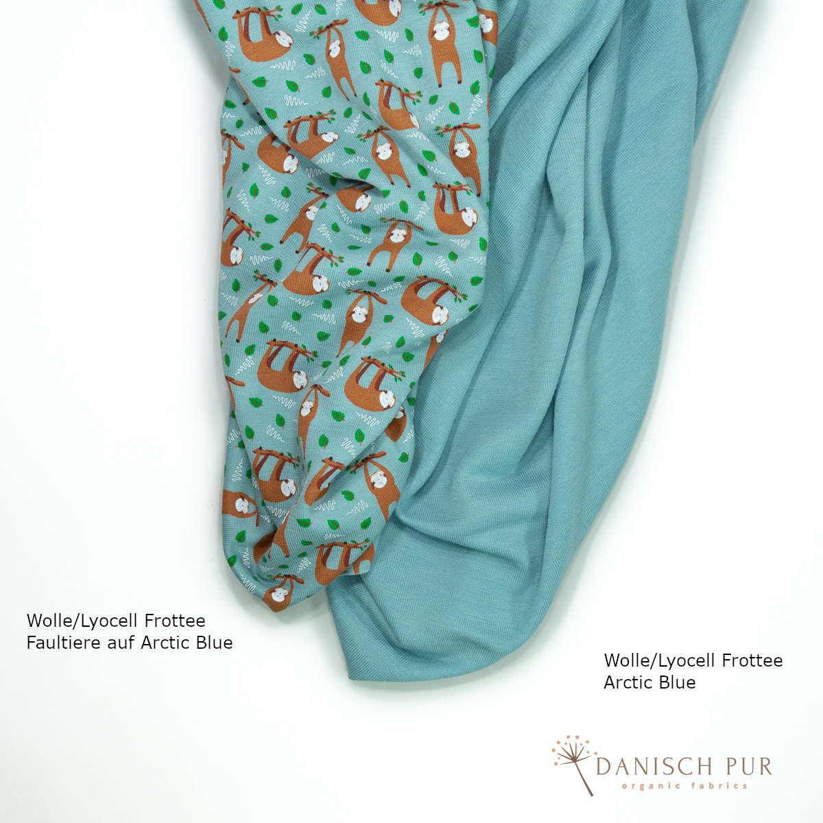 Organic Wool/Lyocell Terry Cloth Cobalt Blue (70% Virgin Wool (Merino, organic, mulesing-free), 30% TENCEL™ Lyocell)