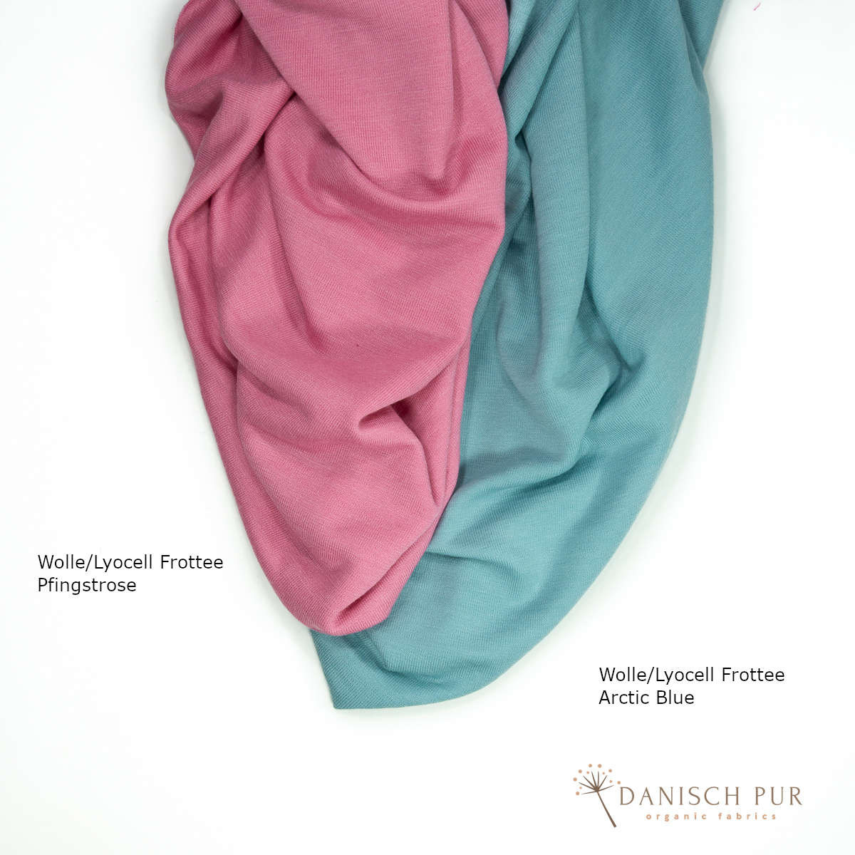Organic Wool/Lyocell Terry Cloth Cobalt Blue (70% Virgin Wool (Merino, organic, mulesing-free), 30% TENCEL™ Lyocell)