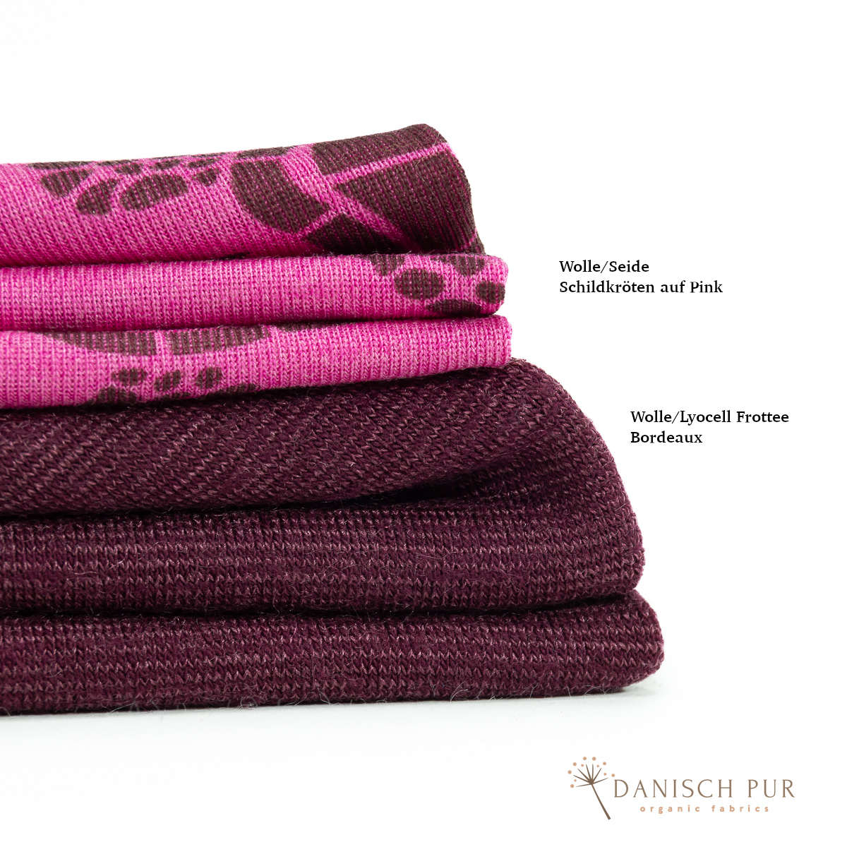 Coupon 130 cm B-Ware Bio Wolle/Lyocell Cino-Frottee Bordeaux (70% Schurwolle (Merino, kbt, mulesingfrei), 30% TENCEL™ Lyocell)