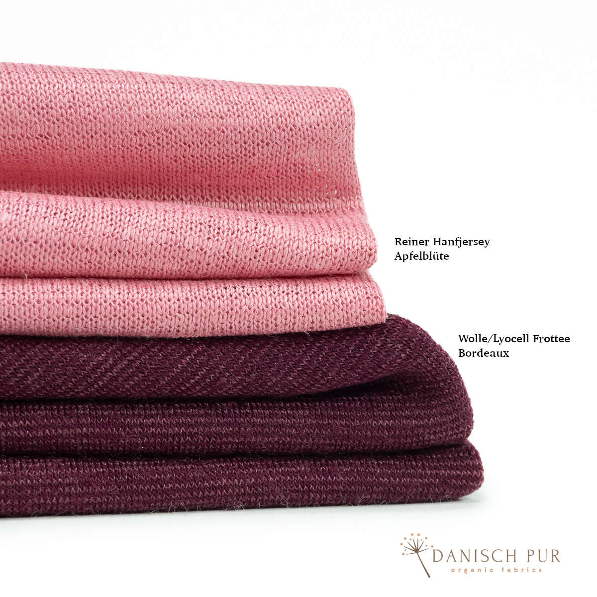 Coupon 130 cm B-Ware Bio Wolle/Lyocell Cino-Frottee Bordeaux (70% Schurwolle (Merino, kbt, mulesingfrei), 30% TENCEL™ Lyocell)