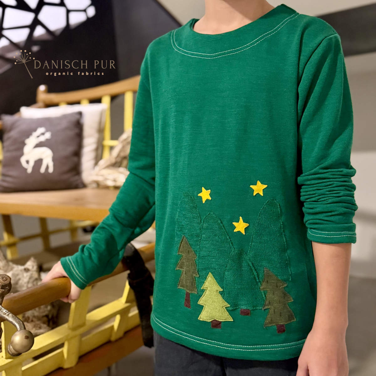 Bio Wolle/Lyocell Frottee dunkles Sommergrün (Merino, kbt, mulesingfrei)