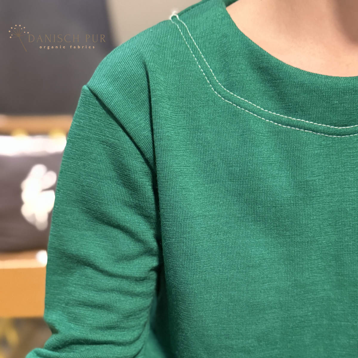 Bio Wolle/Lyocell Frottee dunkles Sommergrün (Merino, kbt, mulesingfrei)