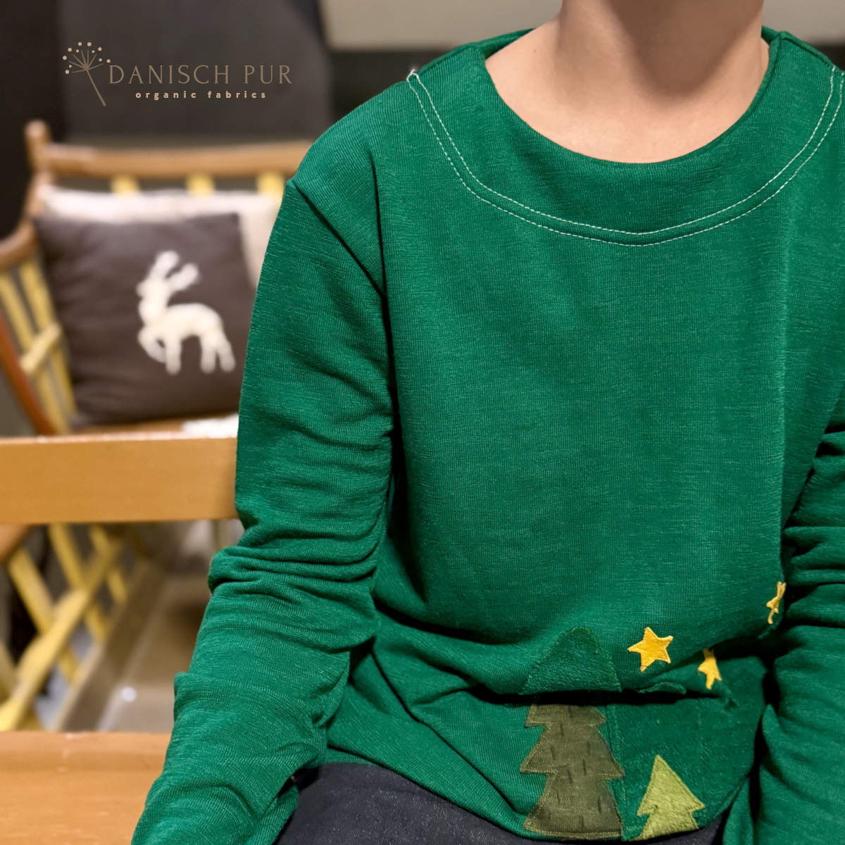 Bio Wolle/Lyocell Frottee dunkles Sommergrün (Merino, kbt, mulesingfrei)