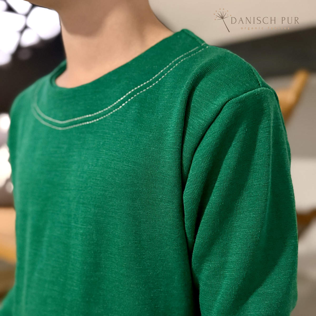 Bio Wolle/Lyocell Frottee dunkles Sommergrün (Merino, kbt, mulesingfrei)