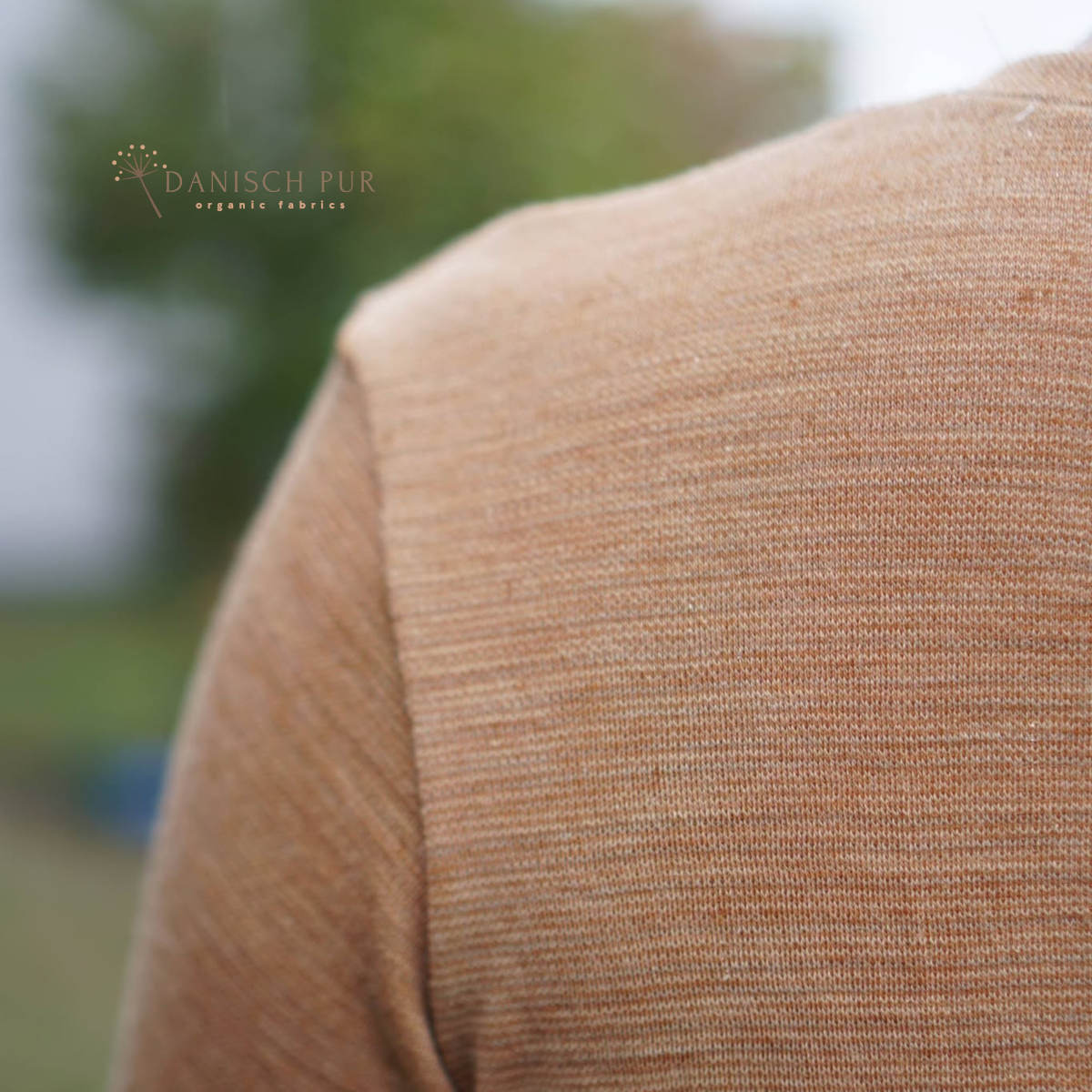 Bio Wolle/Lyocell Jersey Sanddorn-Cino (70% Schurwolle (Merino, kbt, mulesingfrei), 30% TENCEL™ Lyocell)