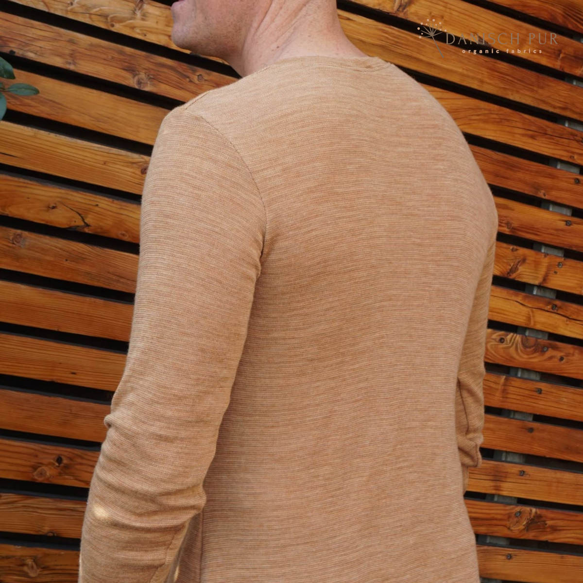 Bio Wolle/Lyocell Jersey Sanddorn-Cino (70% Schurwolle (Merino, kbt, mulesingfrei), 30% TENCEL™ Lyocell)