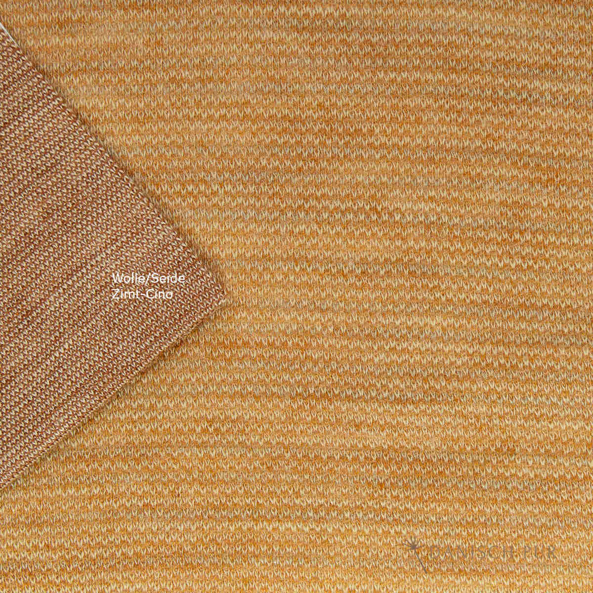 Bio Wolle/Lyocell Jersey Sanddorn-Cino (70% Schurwolle (Merino, kbt, mulesingfrei), 30% TENCEL™ Lyocell)