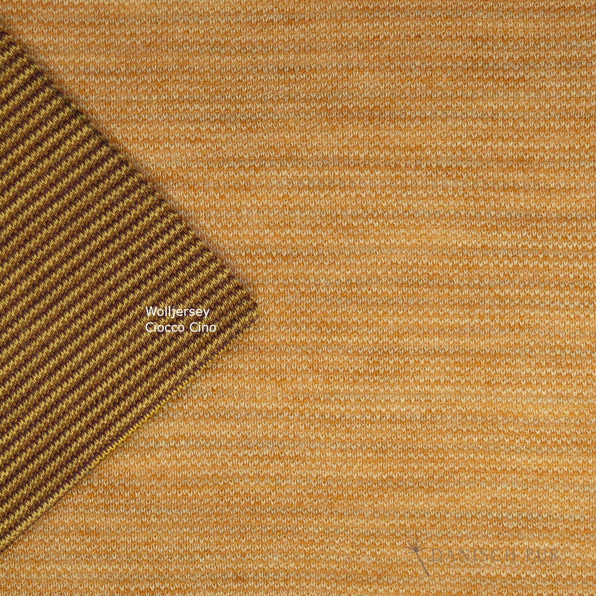 Bio Wolle/Lyocell Jersey Sanddorn-Cino (70% Schurwolle (Merino, kbt, mulesingfrei), 30% TENCEL™ Lyocell)
