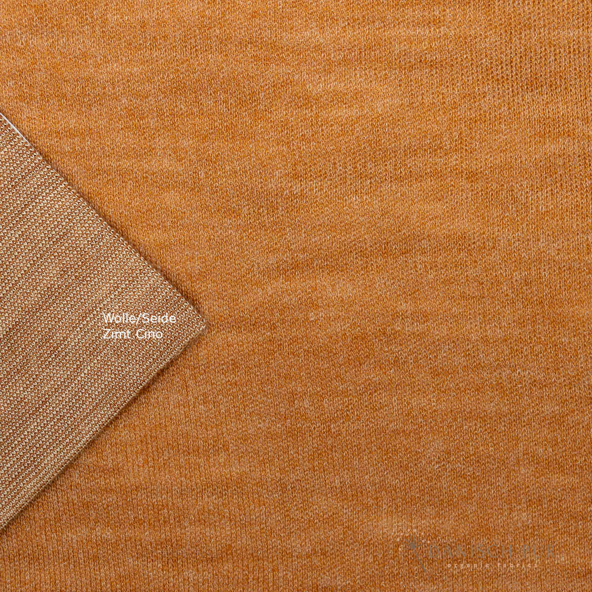 Bio Wolle/Lyocell Jersey Sanddorn Uni (70% Schurwolle (Merino, kbt, mulesingfrei), 30% TENCEL™ Lyocell)
