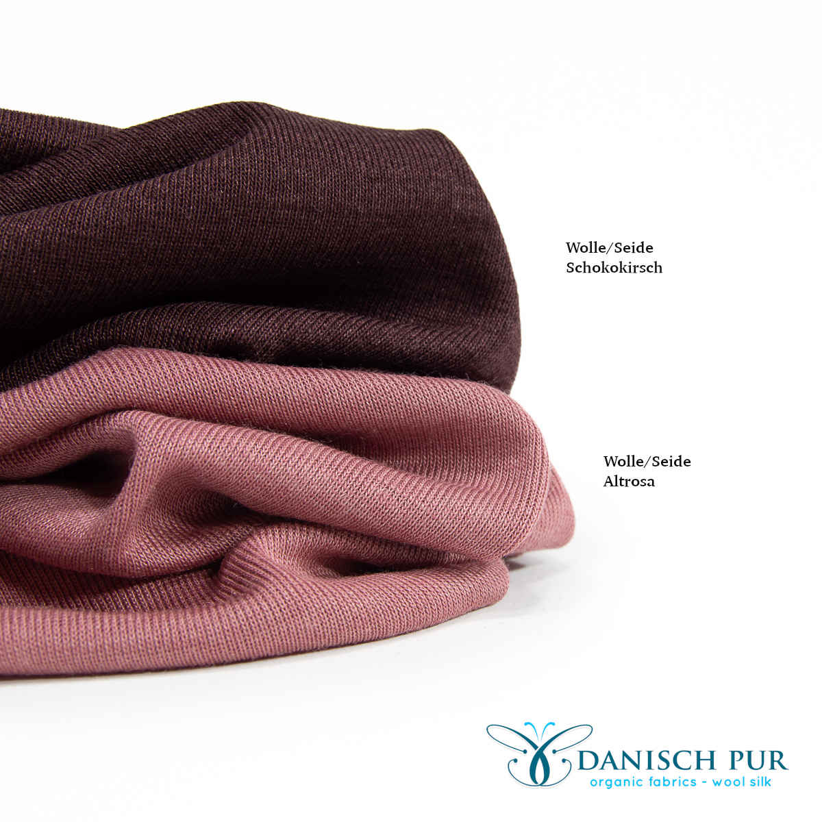 Organic wool silk dusky pink (kbt, mulesing-free)