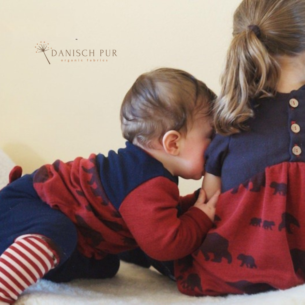 Bio Wolle Seide Bären auf Wanderschaft Karminrot (70% Schurwolle, Merino kbt, mulesingfrei, 30% Seide)