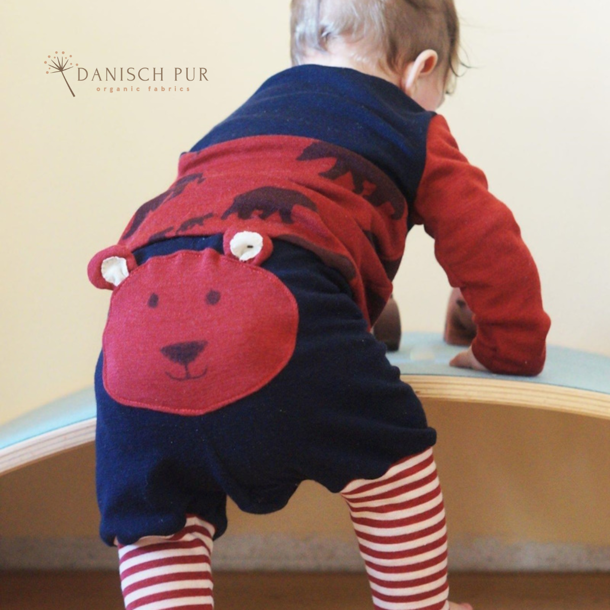 Bio Wolle Seide Bären auf Wanderschaft Karminrot (70% Schurwolle, Merino kbt, mulesingfrei, 30% Seide)